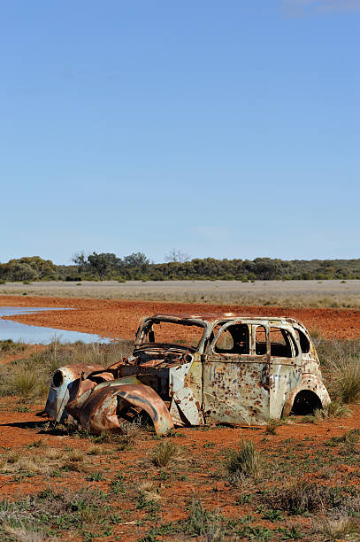 istock Old car in the desert 492678764