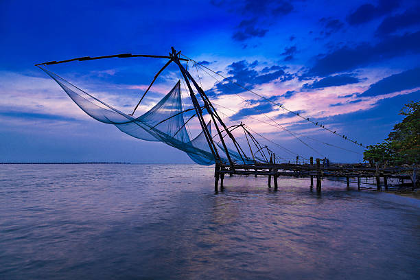 Traditional chinese fishing net at Fort Cochin, India