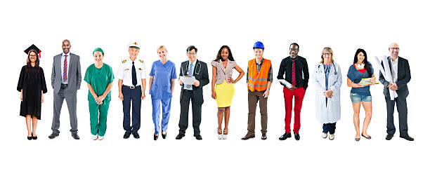 istock Group of Multiethnic Diverse Mixed Occupation People 492679439
