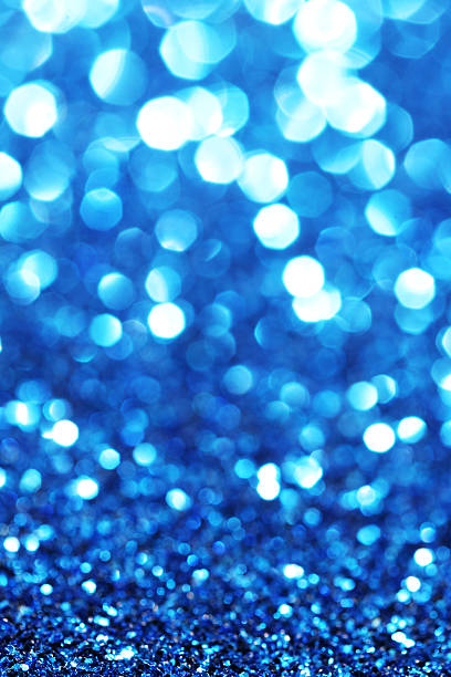 istock Blue glitter christmas abstract background 492679731