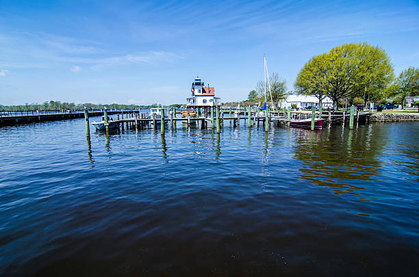 The historic Currituck Lighthouse is located in Corolla North Carolina In the Outer Banks