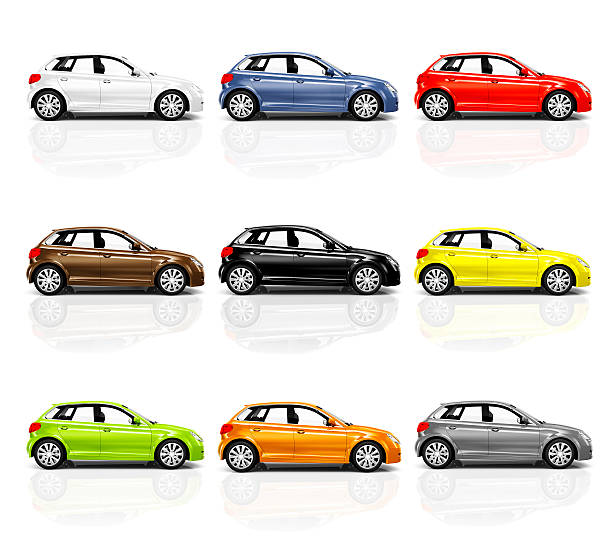 istock Collection of Multicoloured 3D Modern Cars 492683649