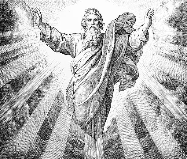 první den stvoření - kosmický prostor fotky stock ilustrace