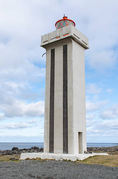 istock Lighthouse Grimshafnartangi in Northeast Iceland 492684425