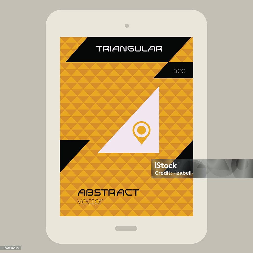 Triangular Tab Ui Abstract Triangular Ui Template Stock Illustration - Download Image Now ...