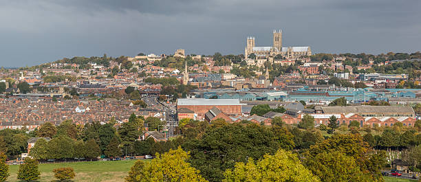 istock Lincoln City Panorama - Lincolnshire, UK 492693686