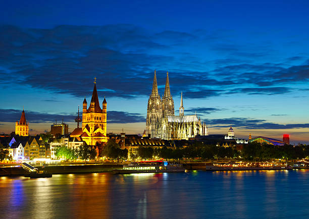 istock Cologne center in the evening, Germany 492695280