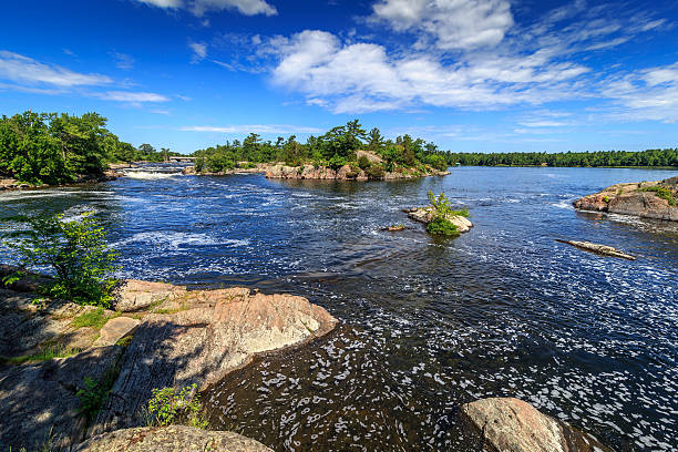 istock Foaming water around rocky islands 492699794
