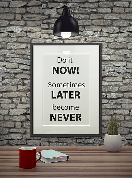 istock Inspirational motivating quote on picture frame. 492702574