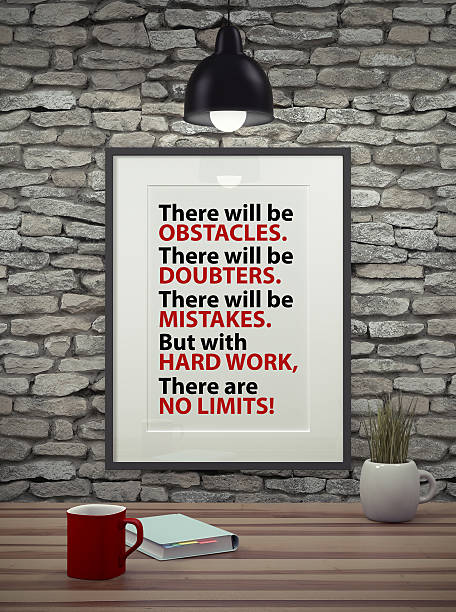 istock Inspirational motivating quote on picture frame. 492702588