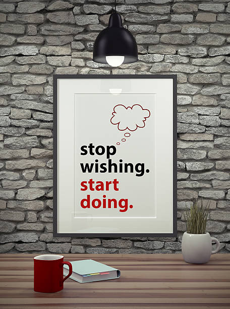 istock Inspirational motivating quote on picture frame. 492703468