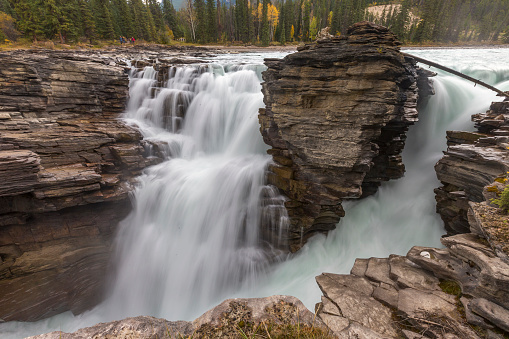 Athabasca Falls Waterfall, Jasper National Park, Alberta, Canada