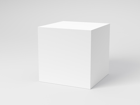 Caja en blanco photo