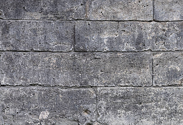 istock Close up of old gray limestone blocks 492726724
