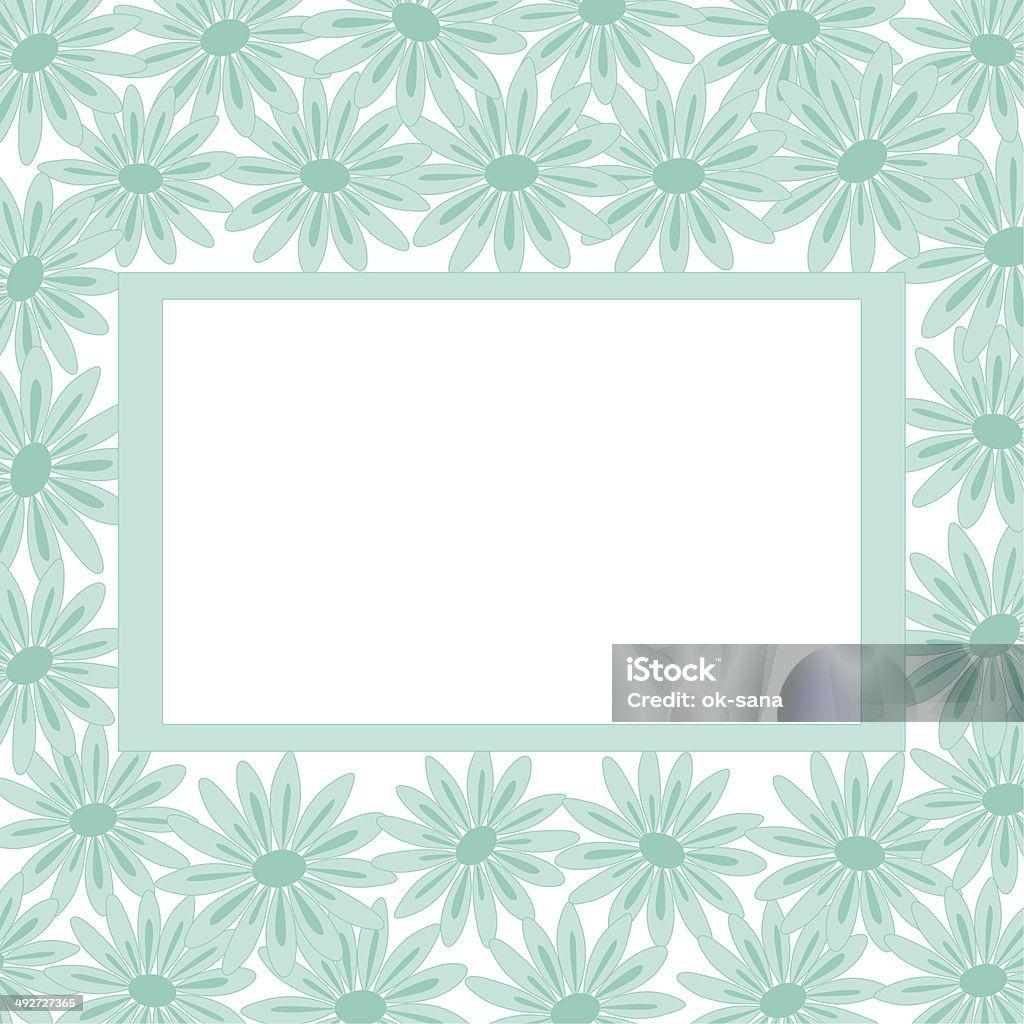 Fundo de quadro e flores - Vetor de Abstrato royalty-free