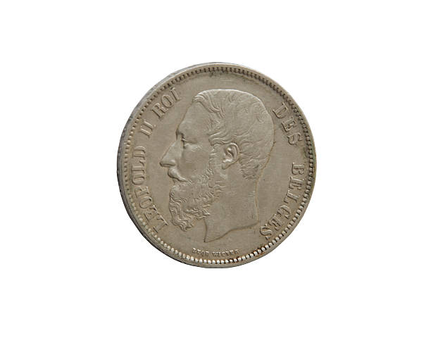 istock ancient silver coin Belgium  Francs during the reign  Leopold 492729134