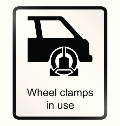 Wheel Clamp Information Sign