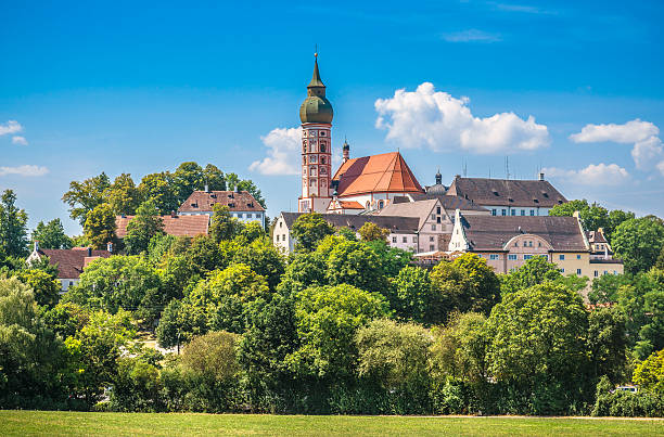 андекский abbey летом, бавария, германия - ammersee стоковые фото и изображения