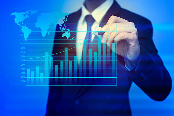 istock Closeup image of businessman drawing  graph,business strategy as 492730190