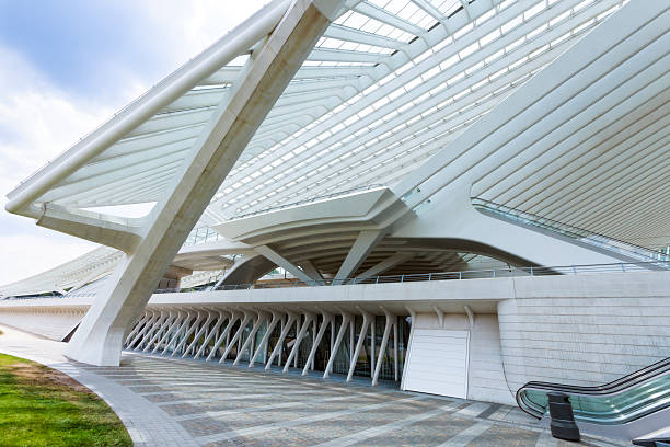 istock Futuristic Architecture of Train Station 492730246