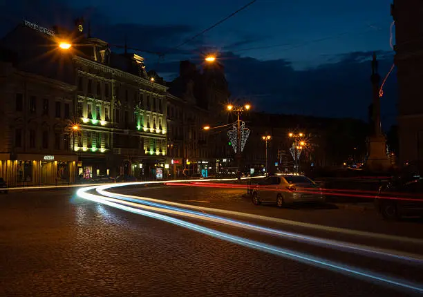 Night City Lights Lviv, Ukraine