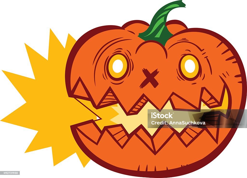 Jack Lantern Pumpkin halloween Jack Lantern Pumpkins isolated on white. Vector Illustration 2015 stock vector