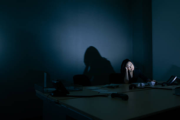 istock stressed businesswoman alone in her office 492732569