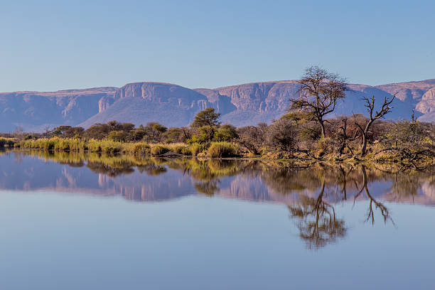 Reflection of the Waterberg Mountains.  Taken at Marataba Safari Game Reserve.