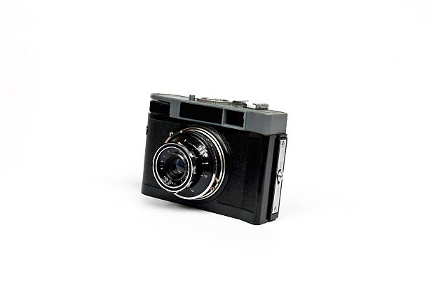 istock Retro photo camera on a white background 492734800