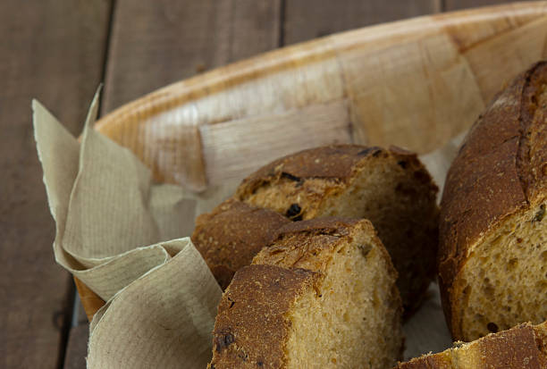istock Loaf of bread in a basket 492736660
