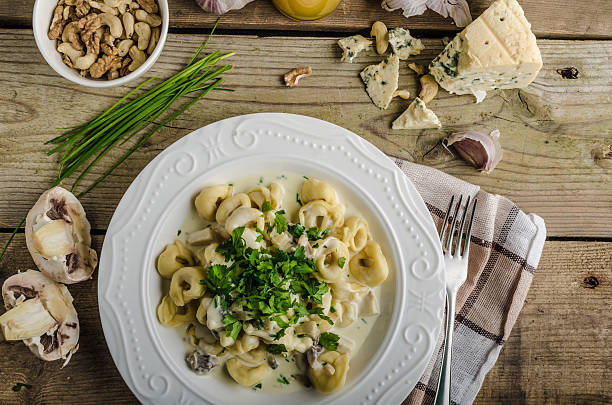 istock Tortellini with blue cheese sauce 492737864
