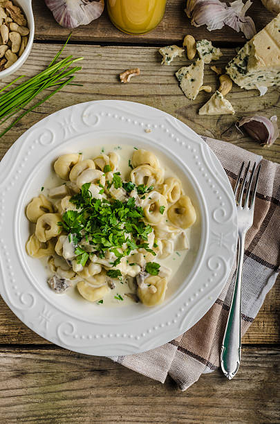 istock Tortellini with blue cheese sauce 492737882