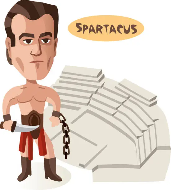 Vector illustration of Spartacus