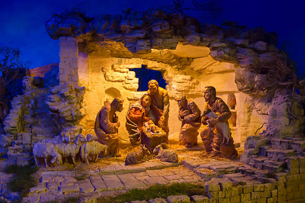 istock Beautiful Christmas Nativity with terracotta figurines 492739620