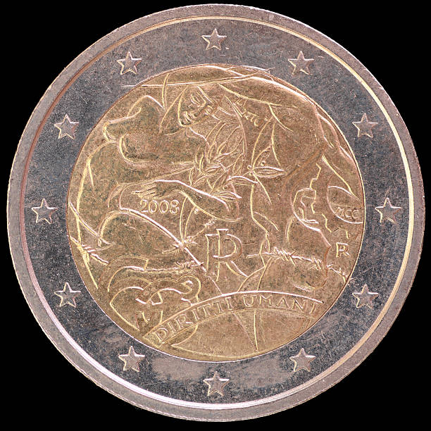 Commemorative two euro celebrating Universal Declaration Human Rights, Italy 2008