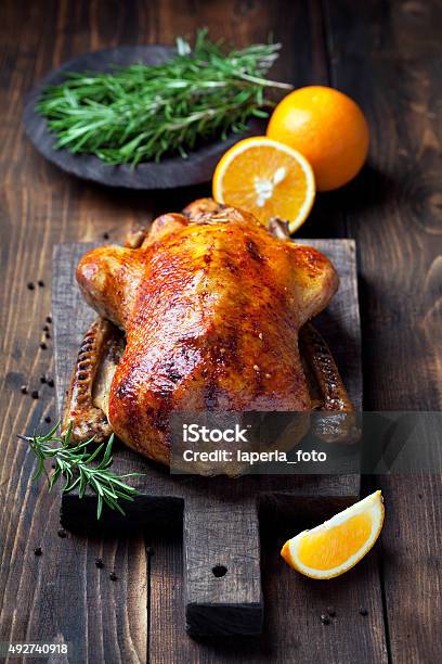 Roast Duck Stock Photo - Download Image Now - Goose Meat, Christmas, Duck Meat