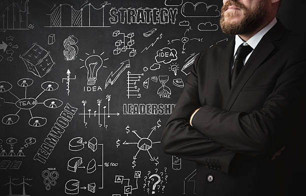 istock Businessman Idea Concept on blackboard 492741106