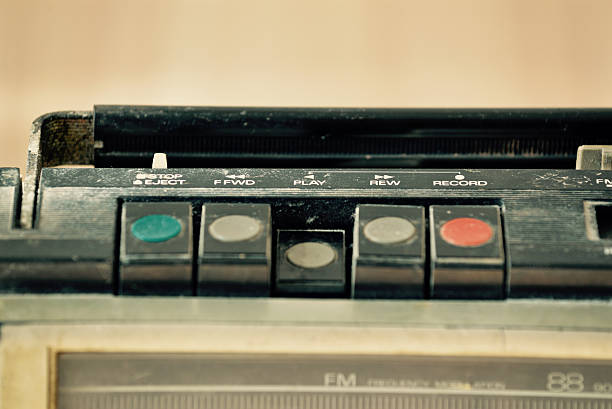 istock Dusty old radio with one cassette player, Thailand 492754250