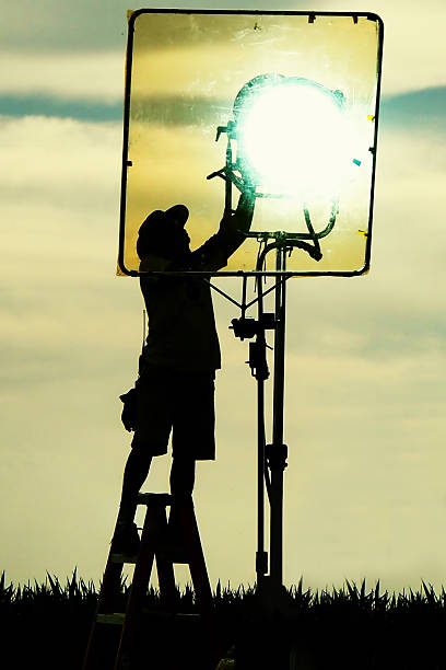 istock Silhouette of man on sunset 492755956