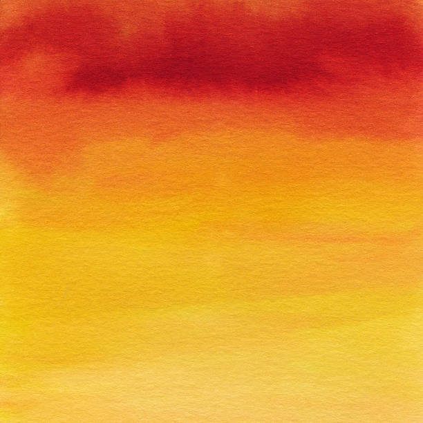 istock Colorful hand painted gradient red orange and yellow colors 492756784