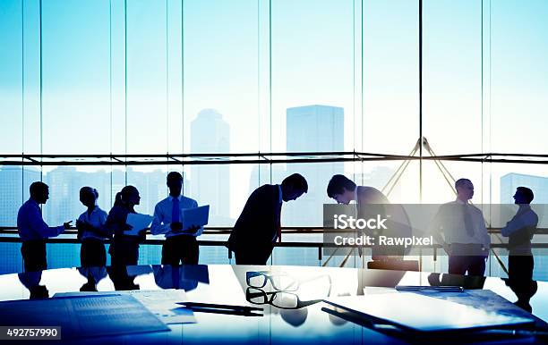 Business People Meeting Bowing Japanese Culture Concept Stock Photo - Download Image Now