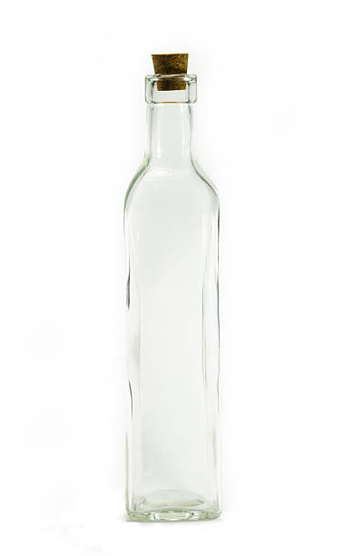 istock Vintage long bottle of clear glass 492765132