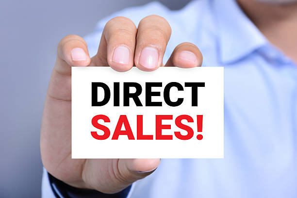 istock DIRECT SALES! message on the card 492766180