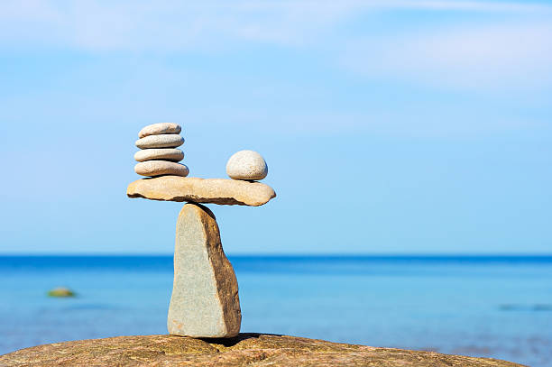istock Balancing of white stones 492775996