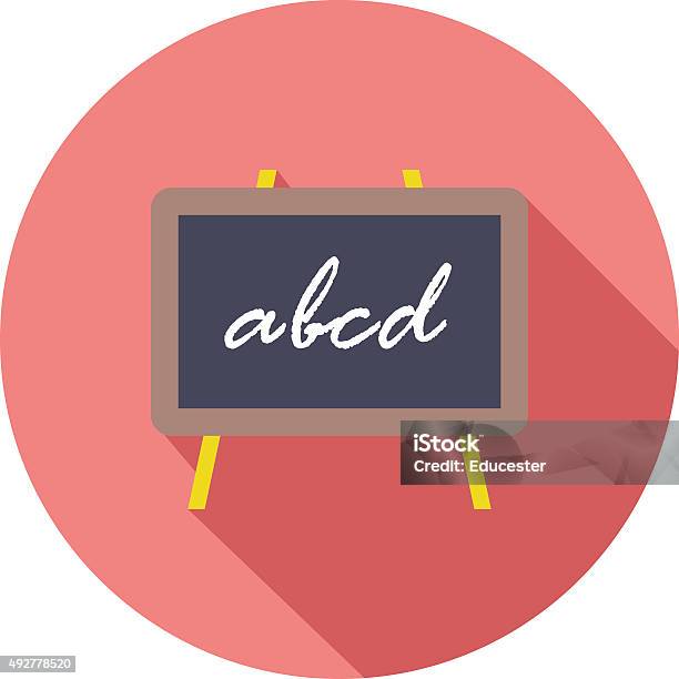 Blackboard Stock Illustration - Download Image Now - 2015, Alphabet, Business