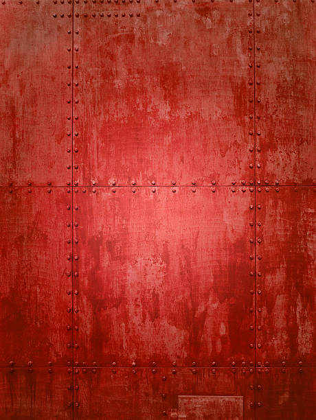 Red ship texture Red ship plate texture ideal for backgrounds ironclad stock pictures, royalty-free photos & images
