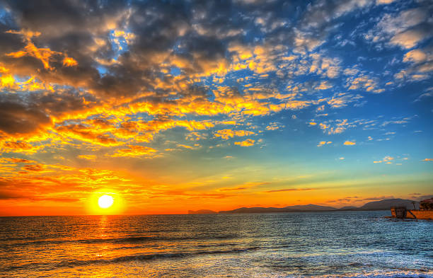 istock colorful sunset in Alghero coastline 492779564