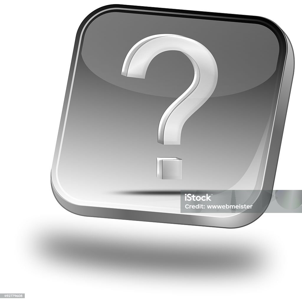 Buttom Question Button With Question Mark Stock Illustration - Download Image Now ...