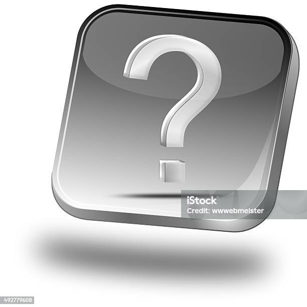Buttom Question Button With Question Mark Stock Illustration - Download Image Now ...