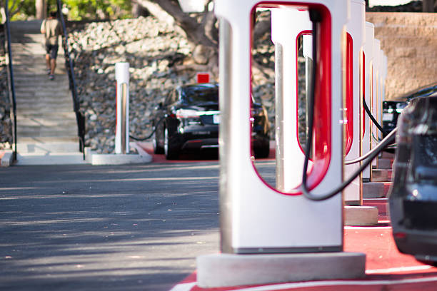 istock Electric vehicle parking lot 492779612